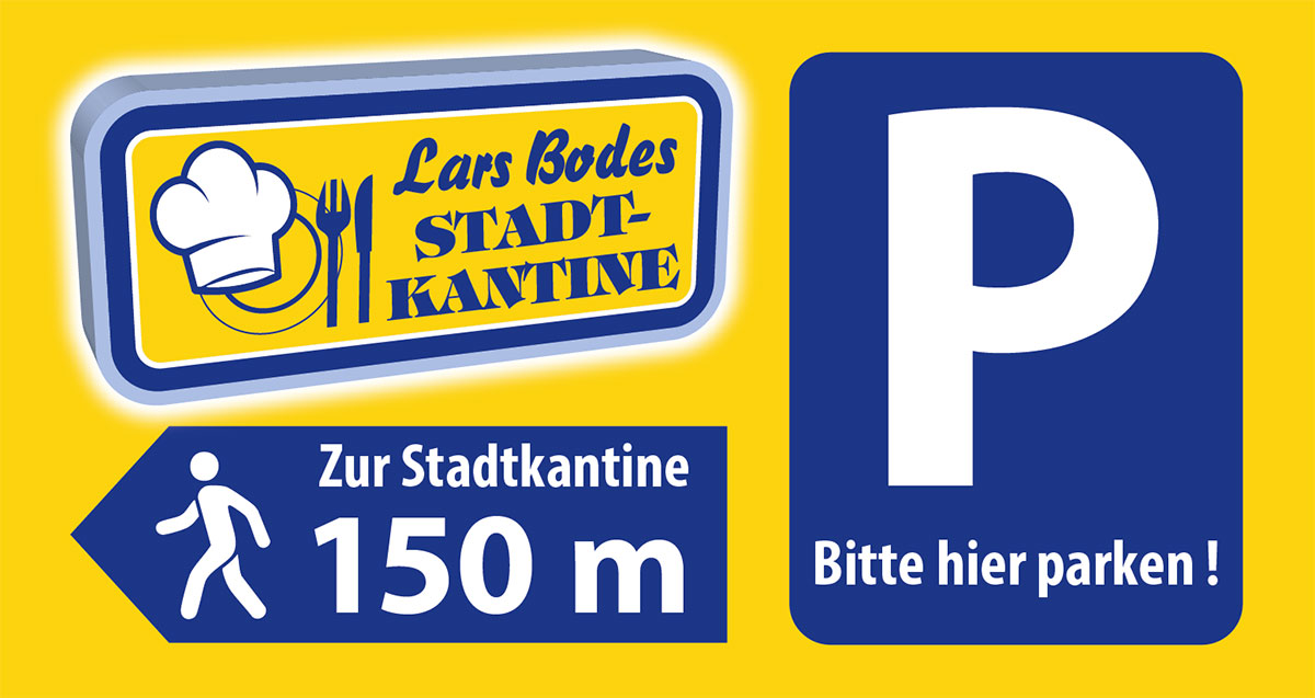 Parkplatzbanner
